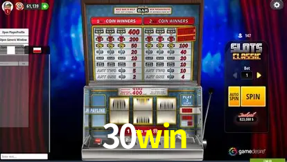 Descubra o Mundo do Cassino Online com 30win